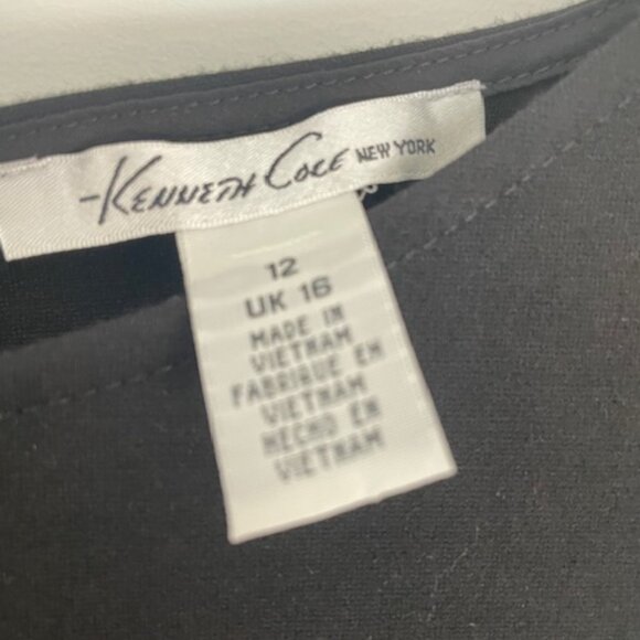 Kenneth Cole New York Black Sleeveless Dress Size 12 - Picture 7 of 7